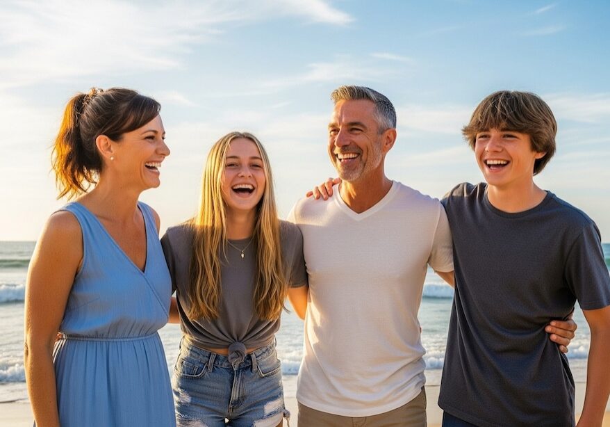 Financial-adviser-Geelong-families-tradies Family at the beach